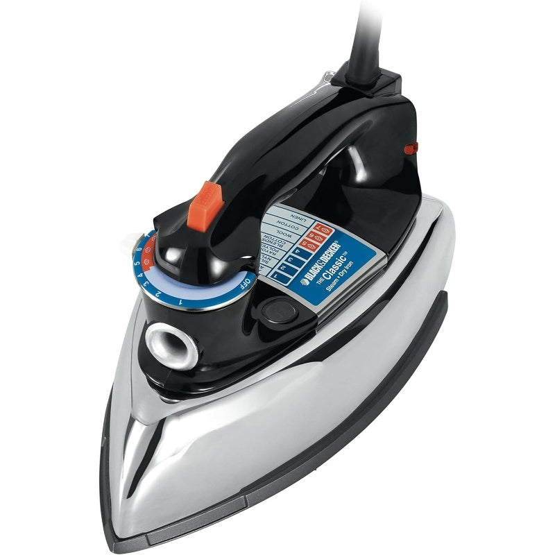 Classic Retro Steam Iron With Auto Shut Off For Delicates