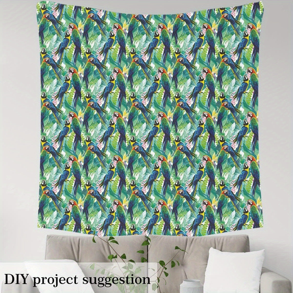 Erosebridal Parrot Upholstery Fabric Outdoor Birds Floral
