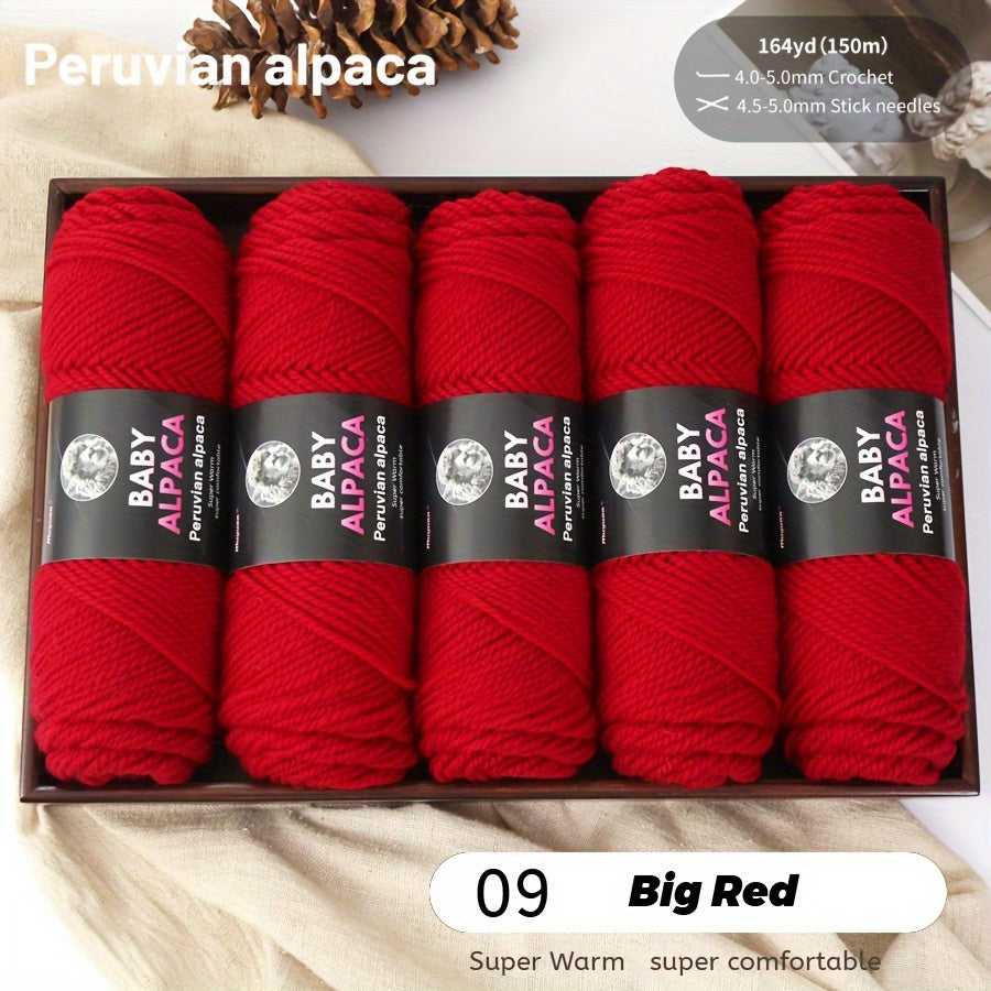 Alpaca Velvet Yarn 95 Alpaca 5 Acrylic Hand Woven Soft