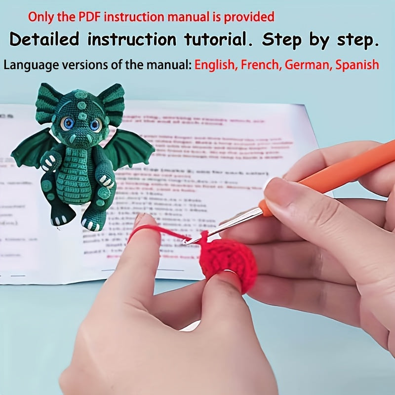 Animal Crochet Kit for Beginners Dragon DIY with Tutorials