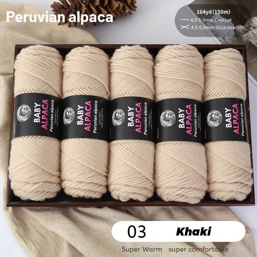 Alpaca Velvet Yarn 95 Alpaca 5 Acrylic Hand Woven Soft