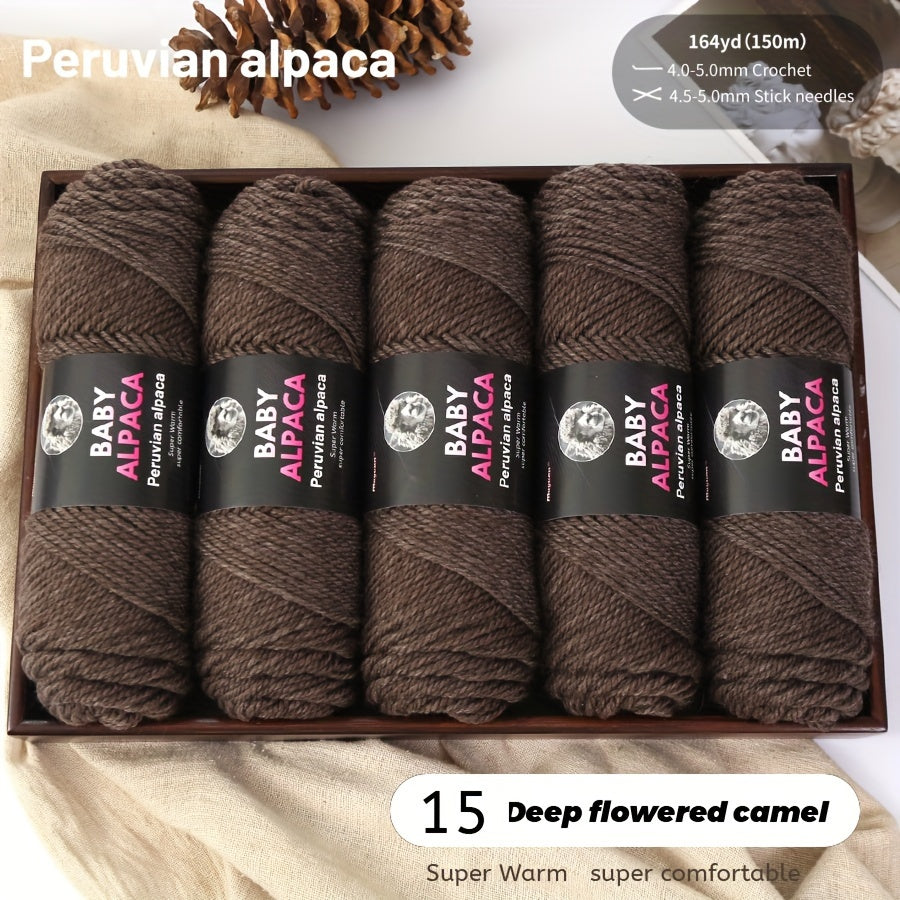 Alpaca Velvet Yarn 95 Alpaca 5 Acrylic Hand Woven Soft