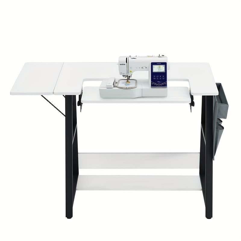 EROMMY Adjustable Folding Sewing Table With Side Pocket