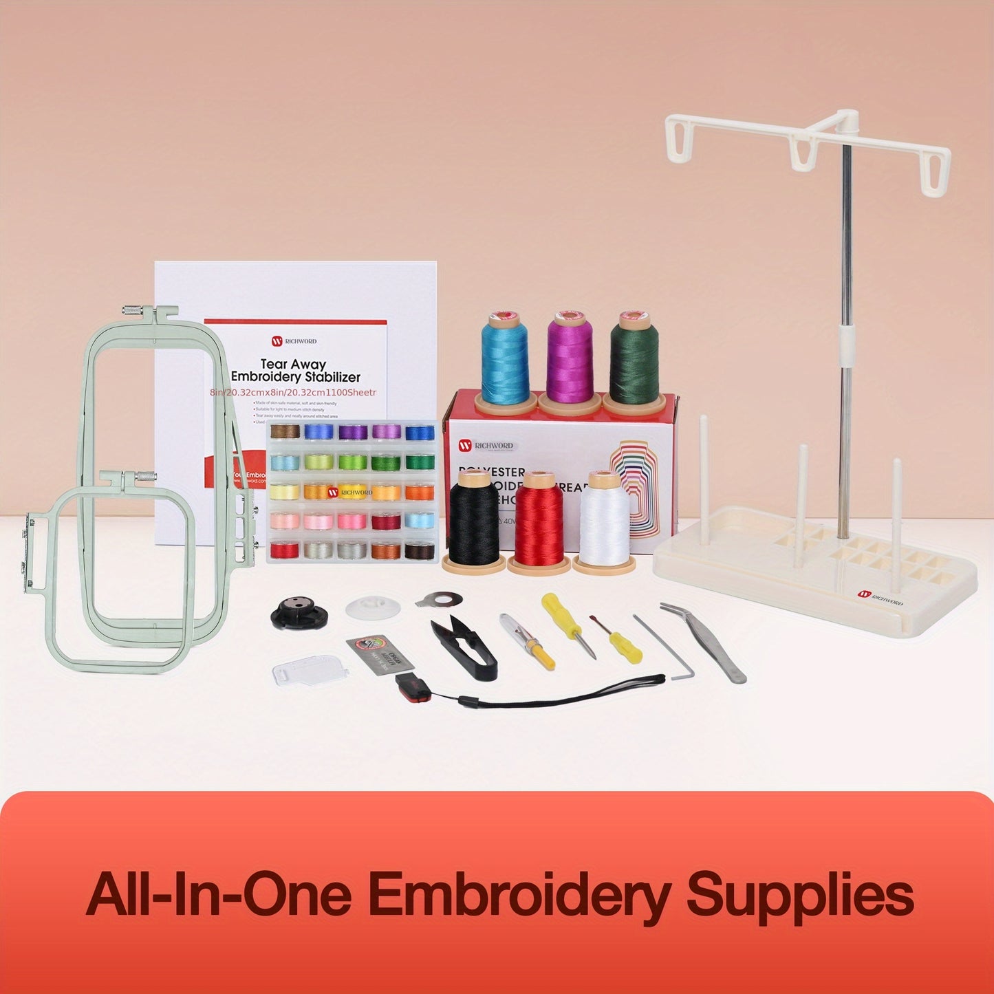 Poolin Computerized Embroidery Machine Starter Kit Included
