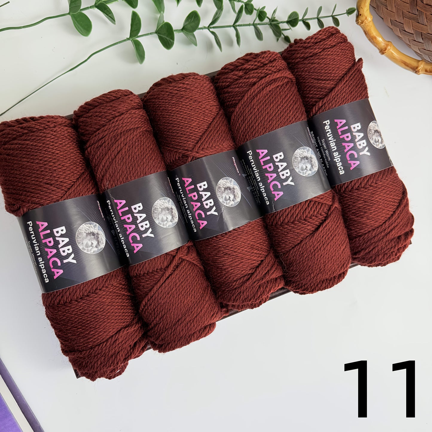 Alpaca Velvet Yarn 95 Alpaca 5 Acrylic Hand Woven Soft
