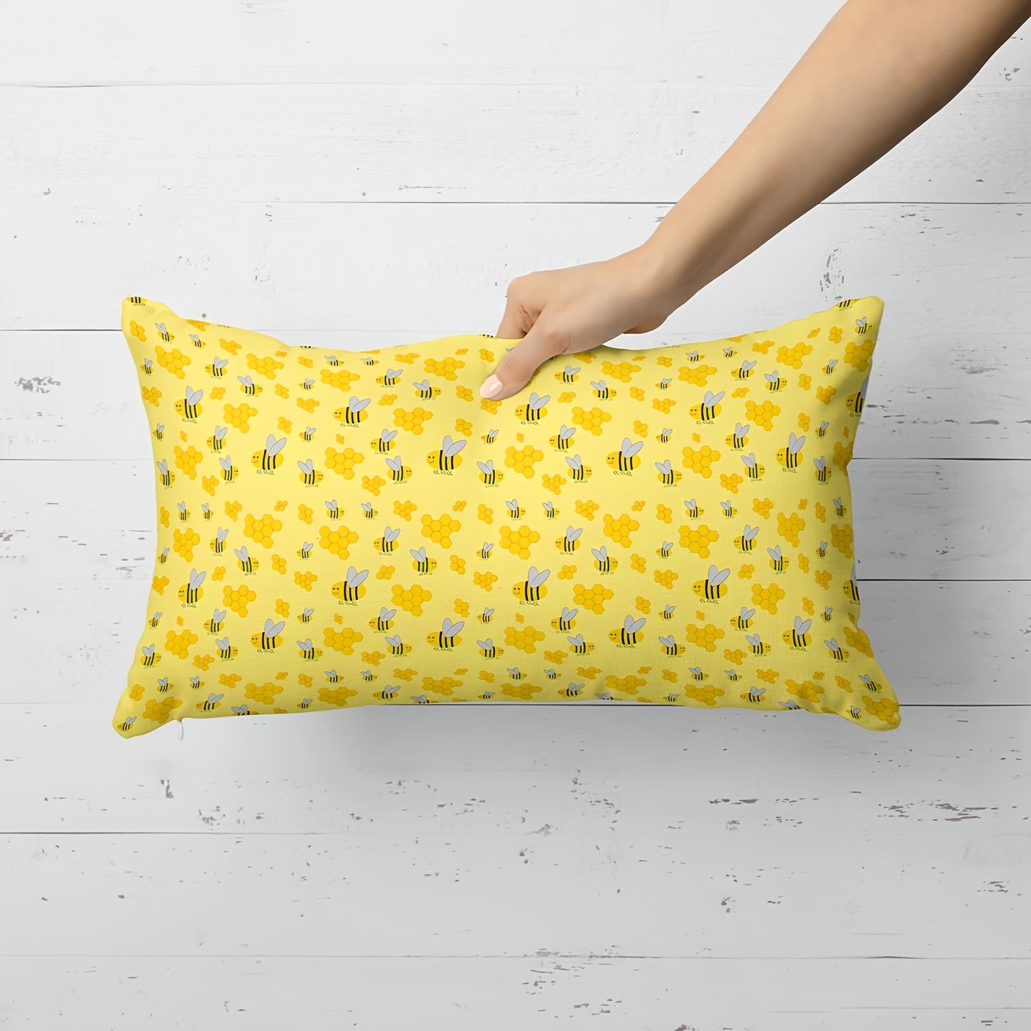 Polyester Patchwork Bees Pattern Bag Making Fabric Squares
