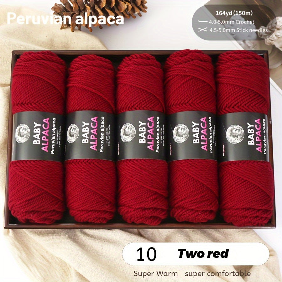 Alpaca Velvet Yarn 95 Alpaca 5 Acrylic Hand Woven Soft