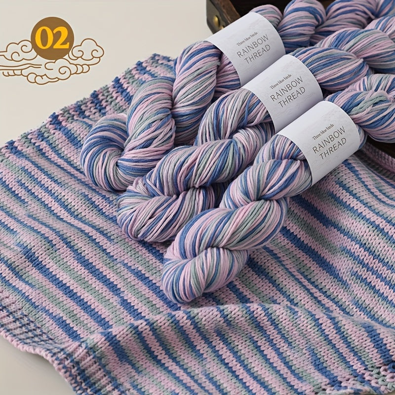 Gradient Silk Yarn Set Of 3 For Knitting Sweaters Shawls
