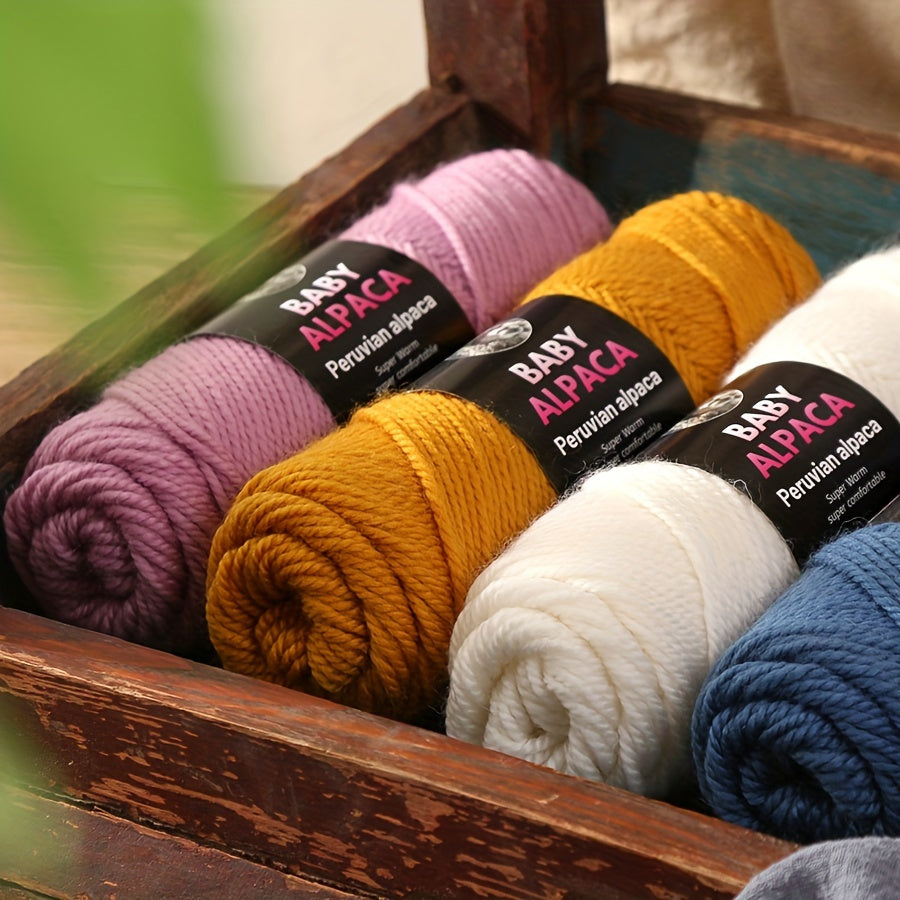 Alpaca Velvet Yarn 95 Alpaca 5 Acrylic Hand Woven Soft