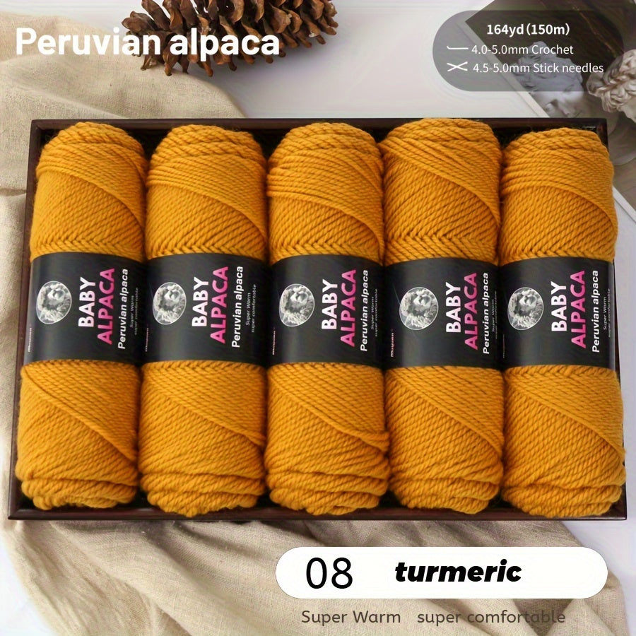 Alpaca Velvet Yarn 95 Alpaca 5 Acrylic Hand Woven Soft