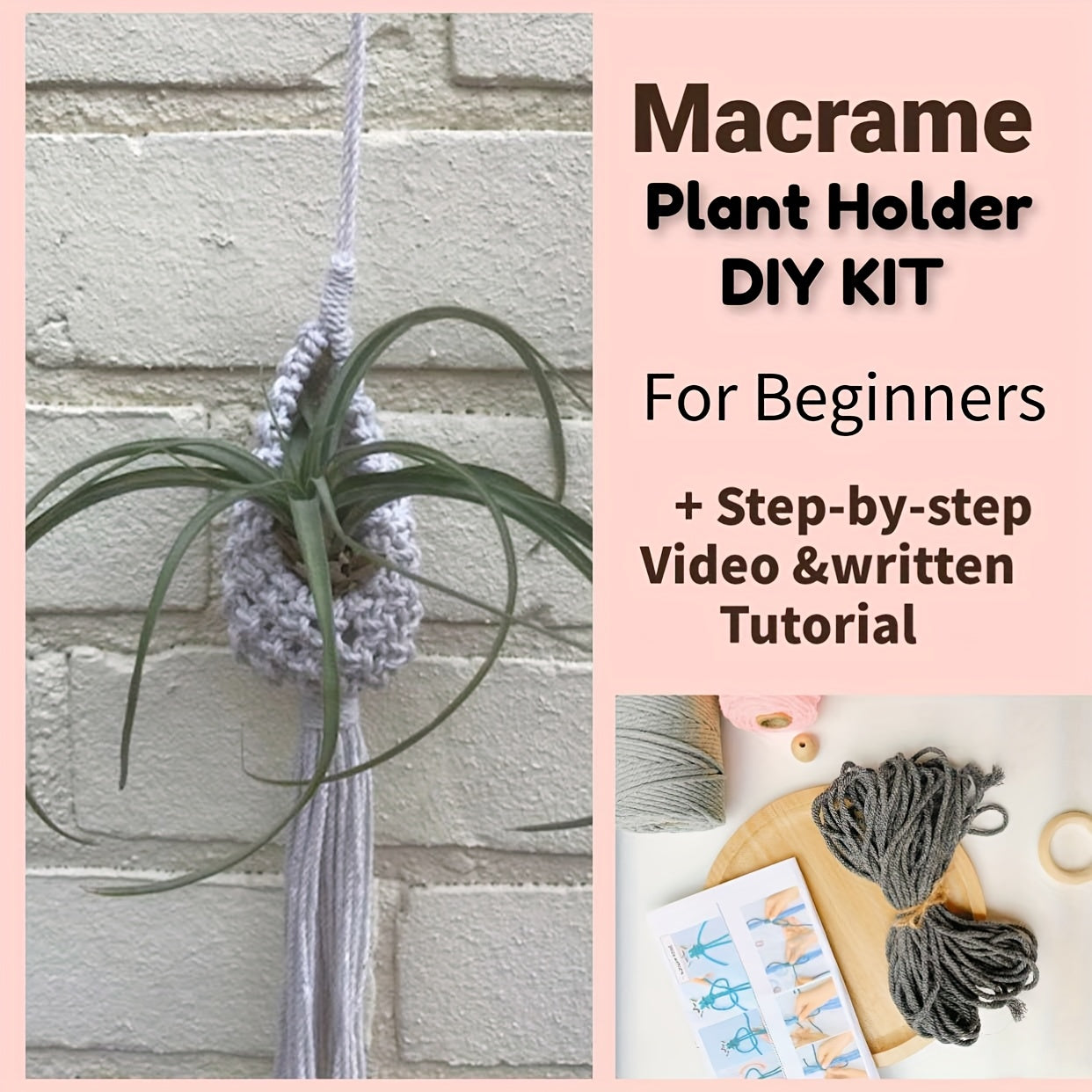 DIY Knitting Kit Complete Beginner Set With Step By Step