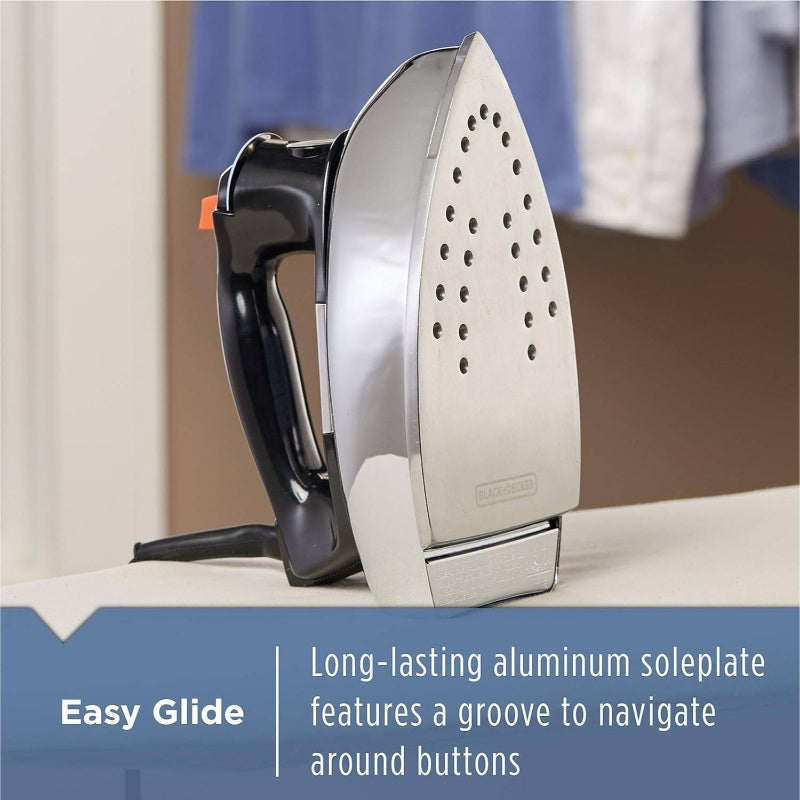 Classic Retro Steam Iron With Auto Shut Off For Delicates