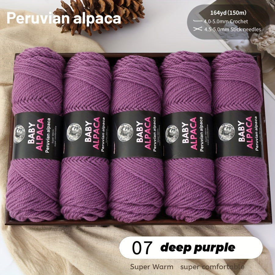 Alpaca Velvet Yarn 95 Alpaca 5 Acrylic Hand Woven Soft