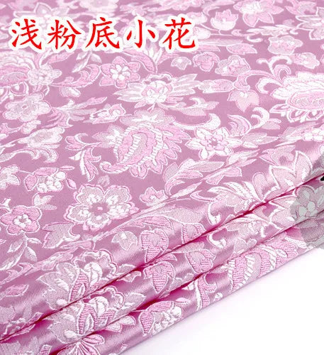 JNLONC Crane Flower Damask Brocade Fabric For Upholstery