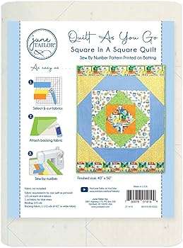 Quilt as you go” square in a square quilt kit