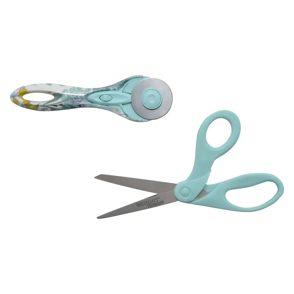 Westcott Sewing Scissor And Rotary Cutter Set 2 Pack