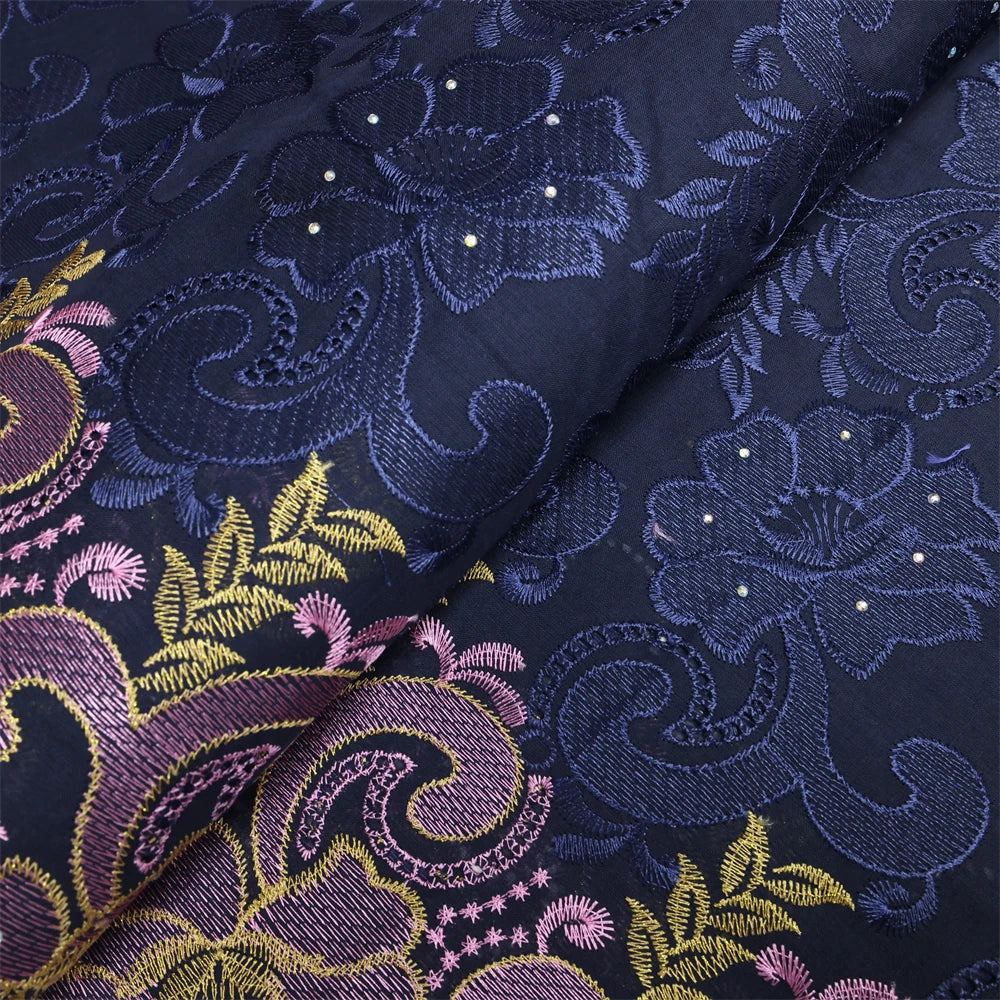 Guangdong Nigerian African Lace Fabric Swiss Voile Textile