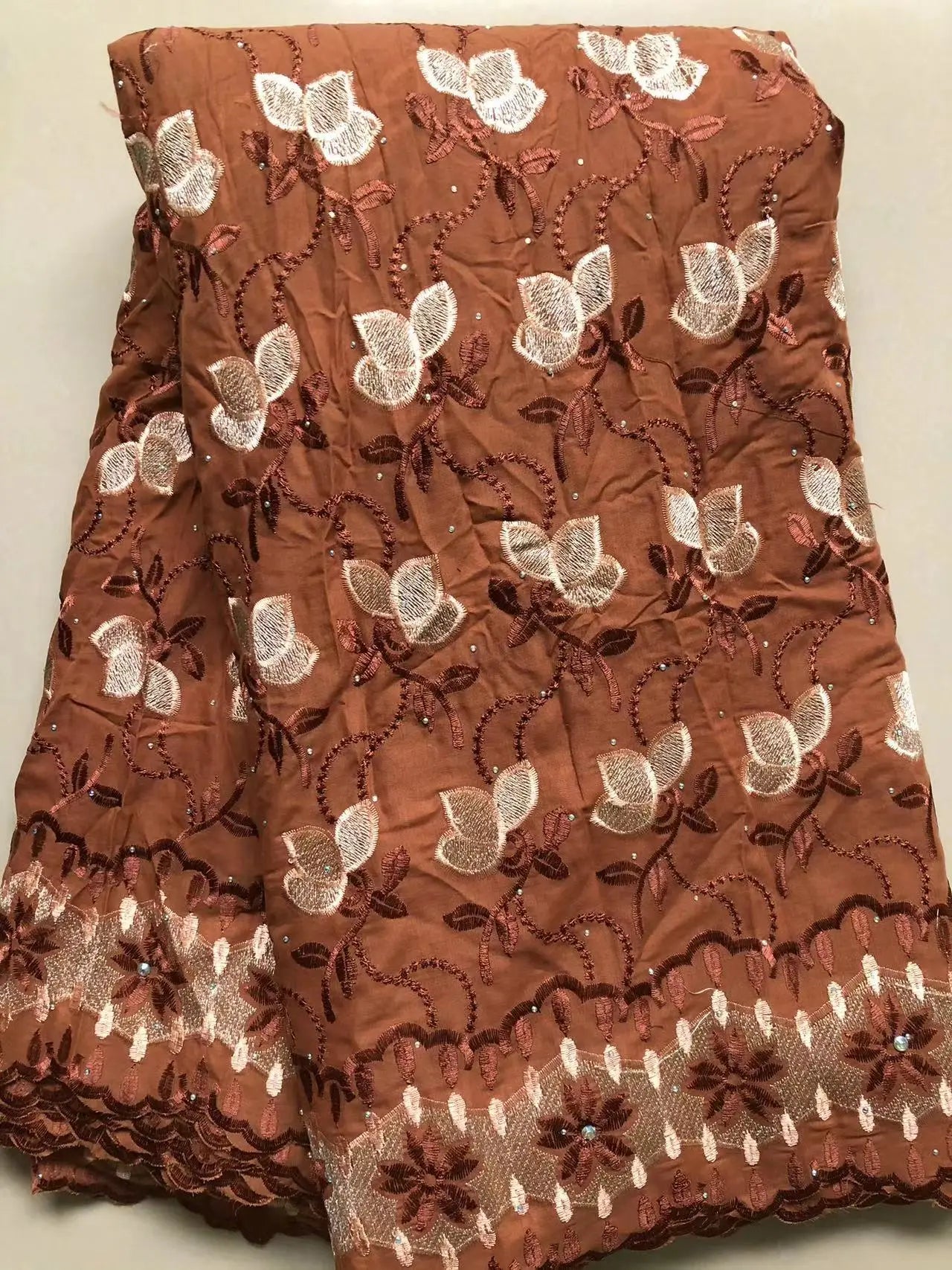 Guangdong Nigerian African Lace Fabric Swiss Voile Textile