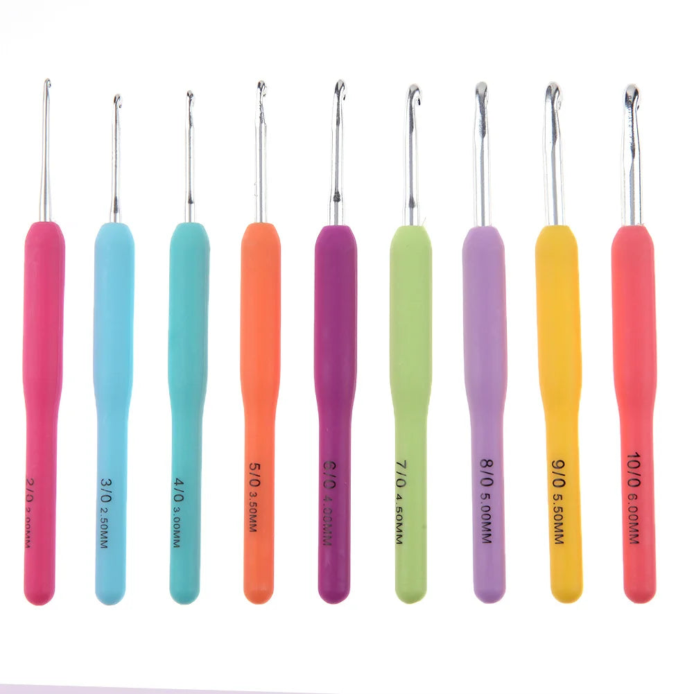 JOCESTYLE Colorful Crochet Hook Kits with Silicone Grips