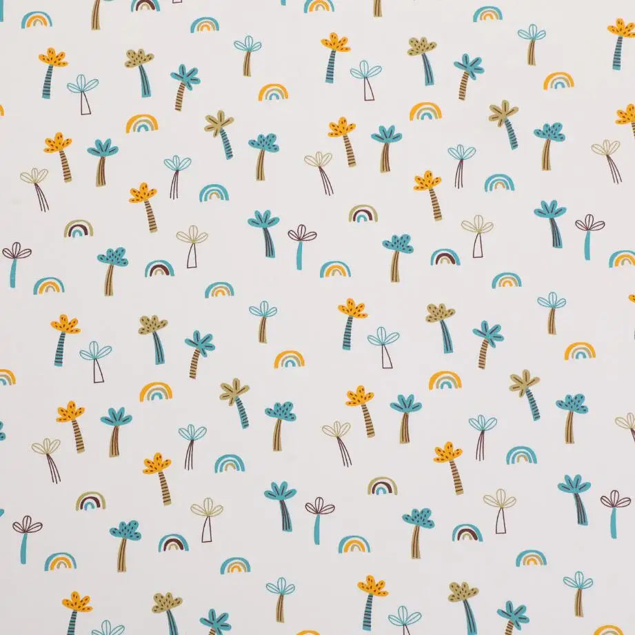 Syunss Cotton Fabric For Sewing Craft Elephant Tree Print