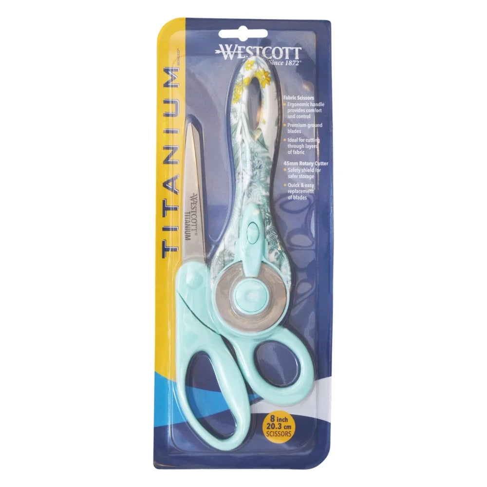Westcott Sewing Scissor And Rotary Cutter Set 2 Pack