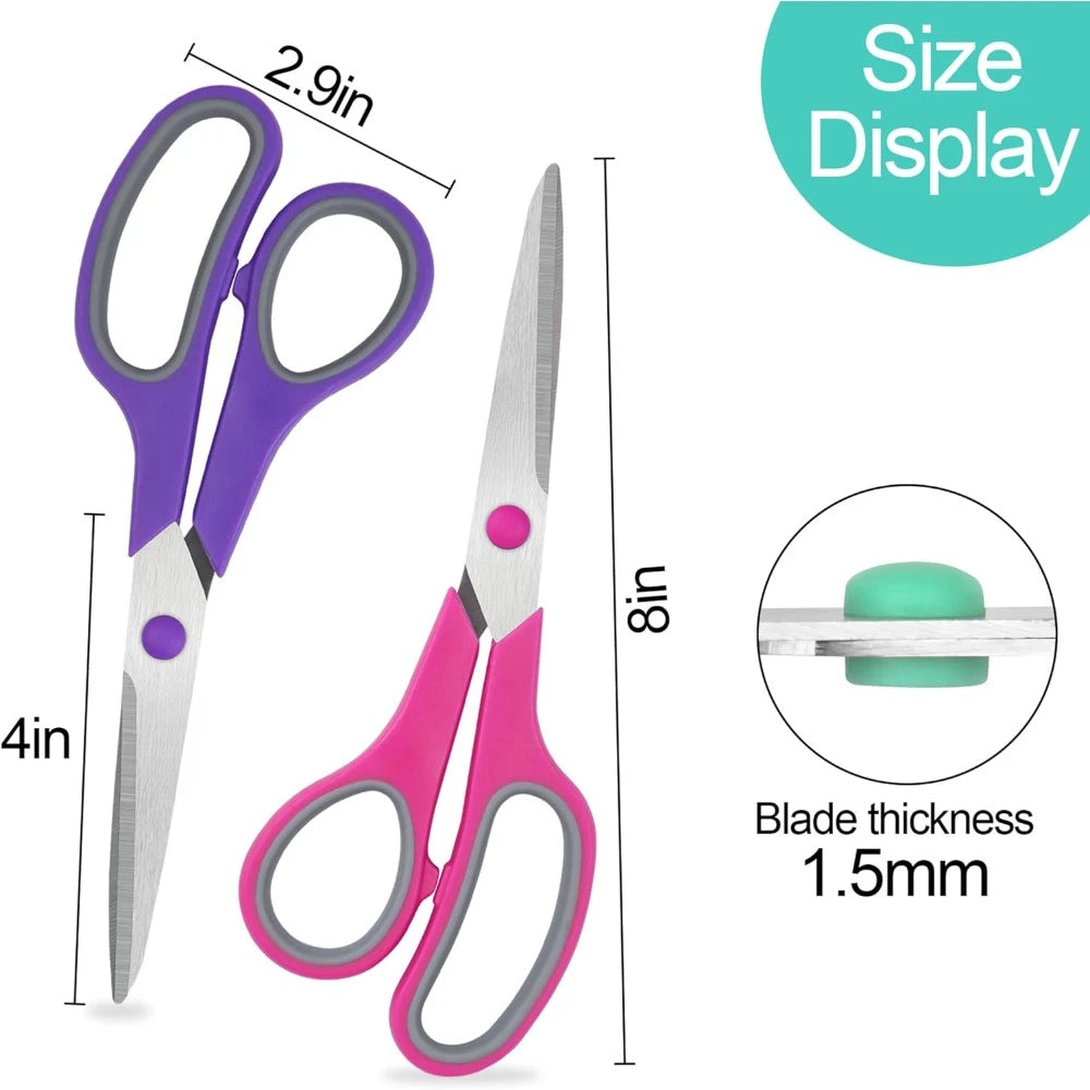 Hignconcerned All Purpose Scissors Comfort Grip Pack