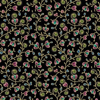 Shangri-La Vine- Black Metallic