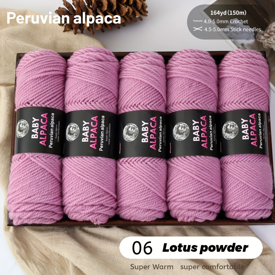Alpaca Velvet Yarn 95 Alpaca 5 Acrylic Hand Woven Soft