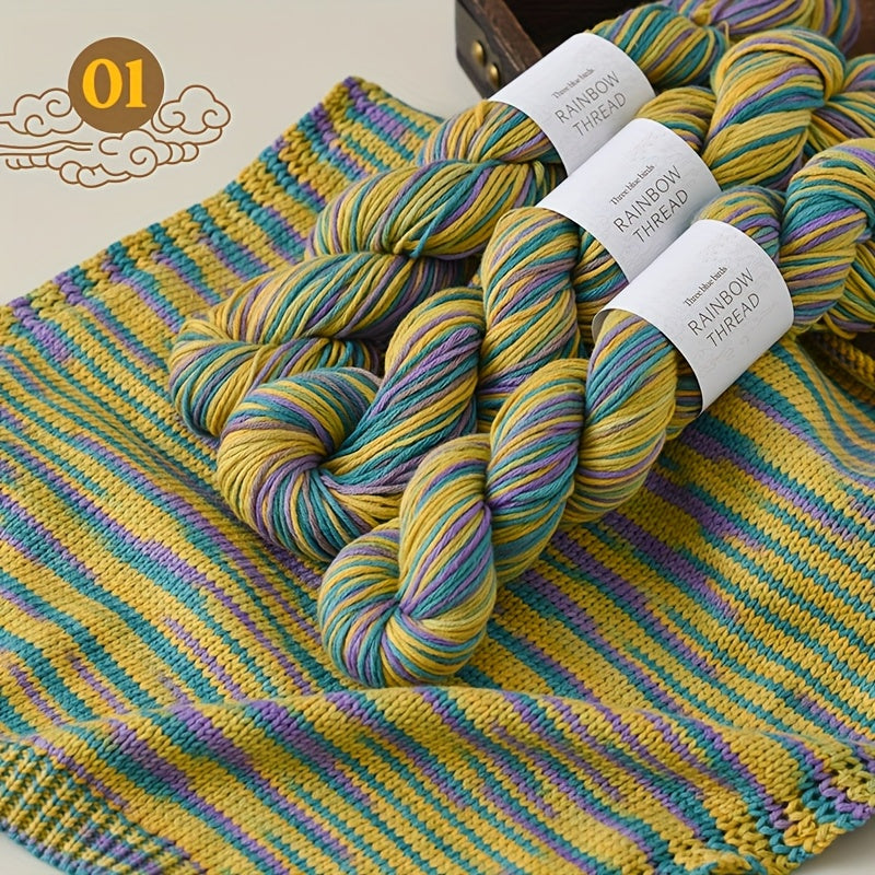 Gradient Silk Yarn Set Of 3 For Knitting Sweaters Shawls