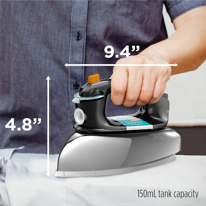 Classic Retro Steam Iron With Auto Shut Off For Delicates