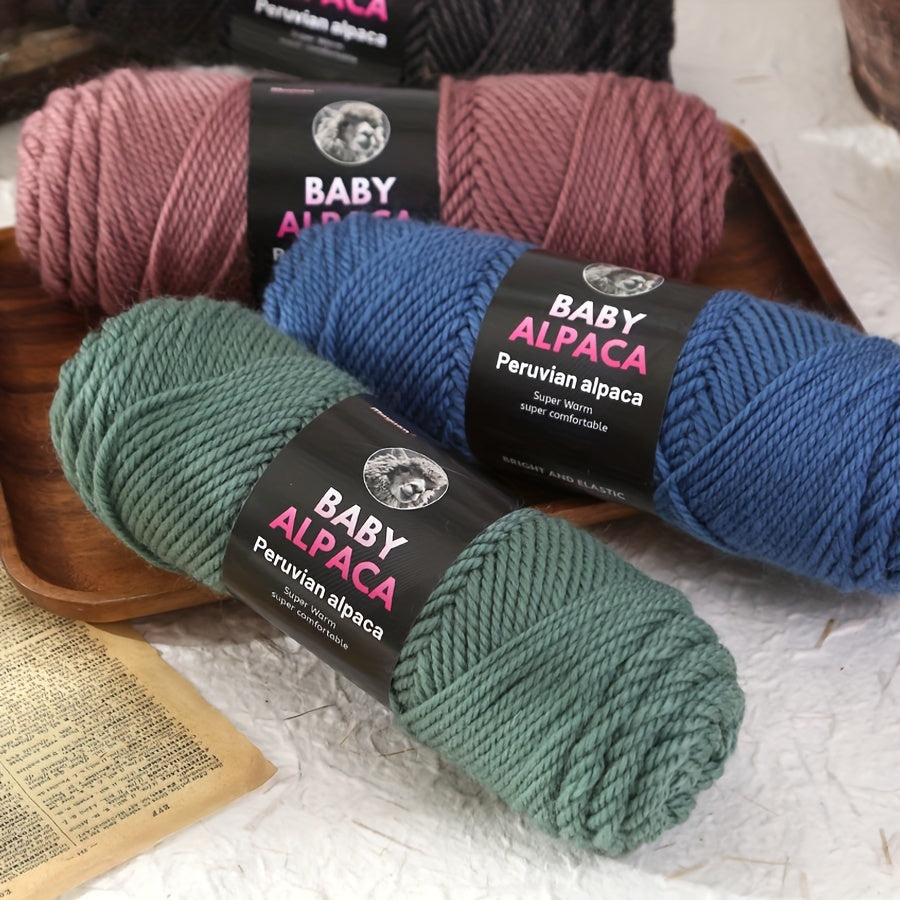 Alpaca Velvet Yarn 95 Alpaca 5 Acrylic Hand Woven Soft