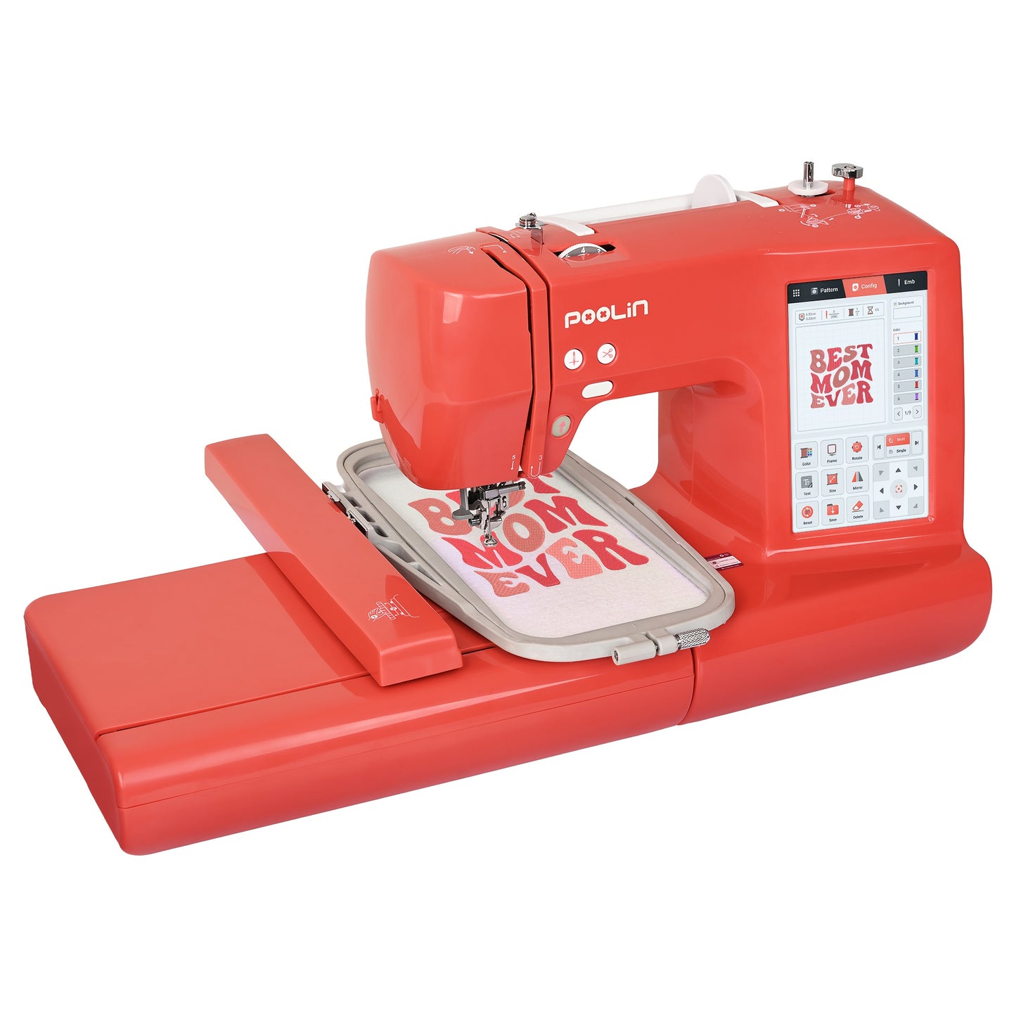 Poolin Computerized Embroidery Machine Starter Kit Included