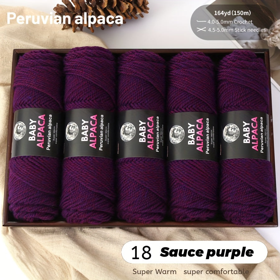 Alpaca Velvet Yarn 95 Alpaca 5 Acrylic Hand Woven Soft