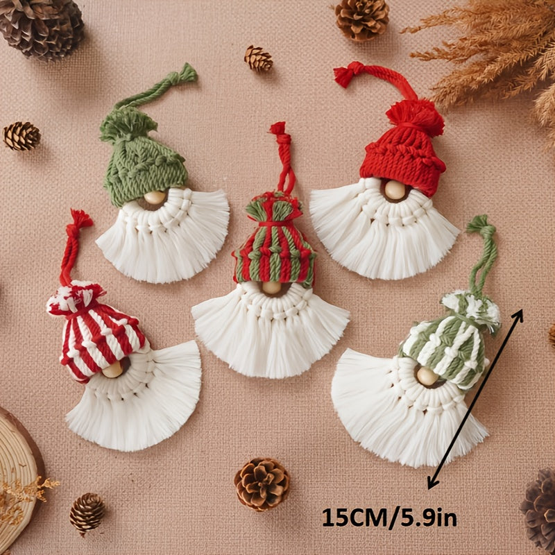 Macrame Gnome Christmas Ornament Kit With Tutorial Video
