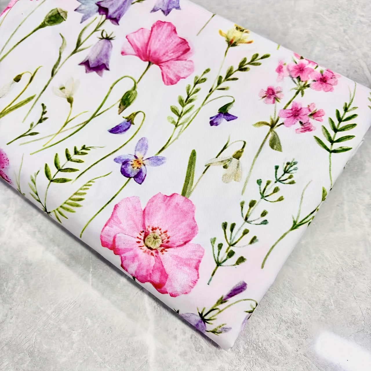 FONDDAY Floral Print Fabric Pastoral Style By The Yard