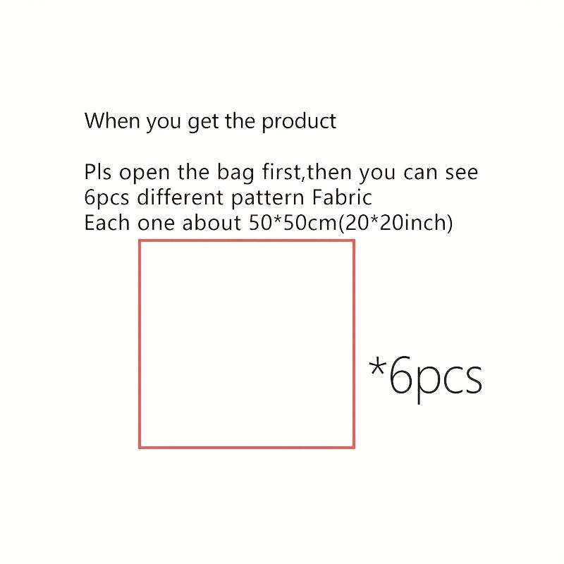 Precut Cotton Quilting Fat Quarter Bundle 6 Pack For Quilts