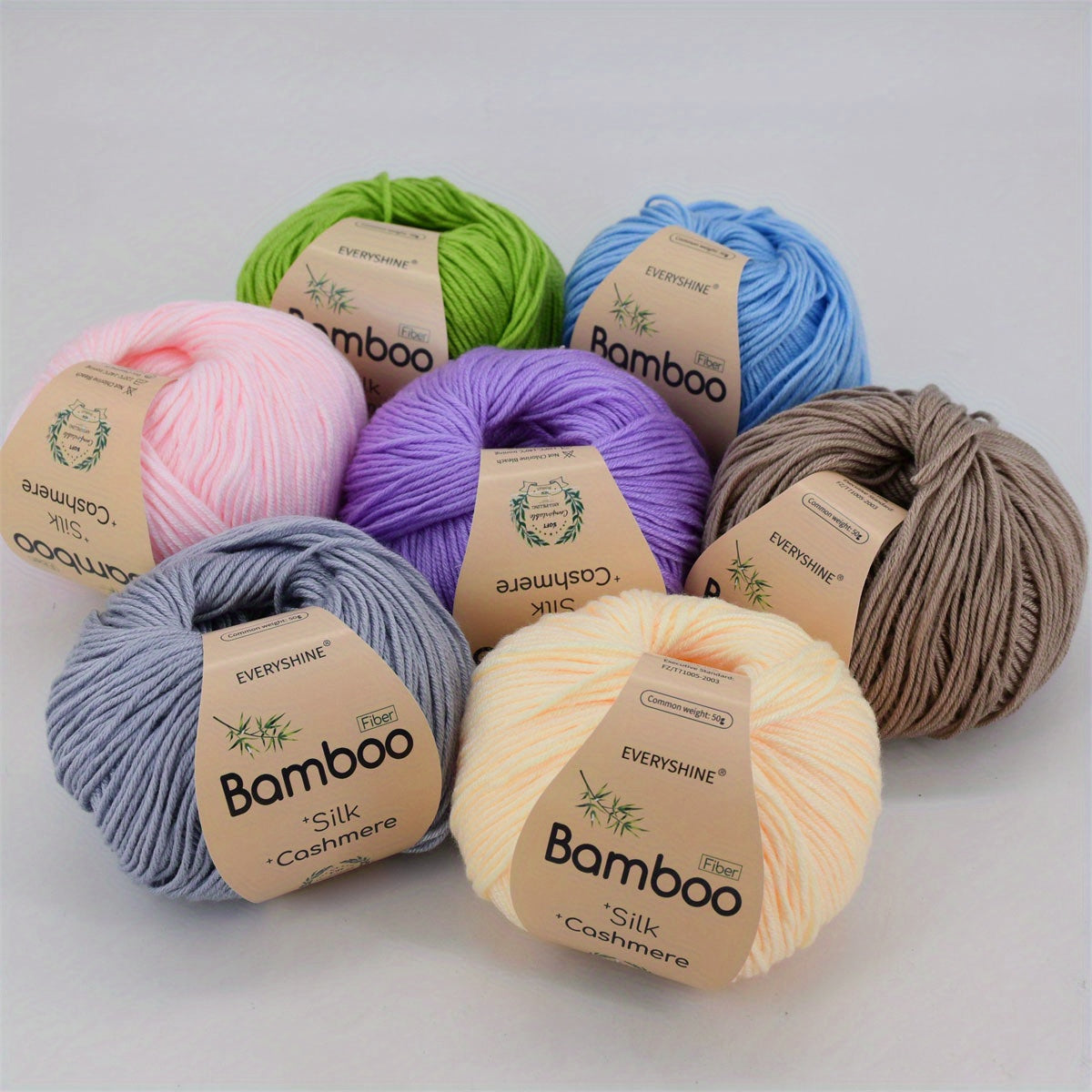 Bamboo Silk Blend Yarn Soft Breathable For Knitting