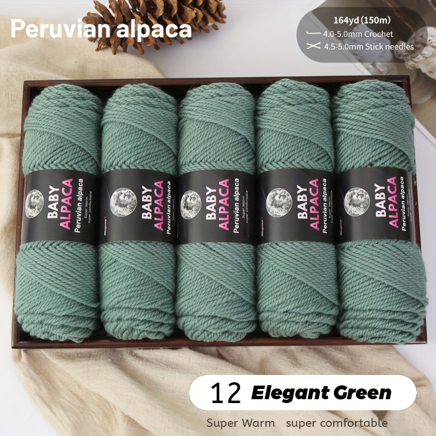 Alpaca Velvet Yarn 95 Alpaca 5 Acrylic Hand Woven Soft