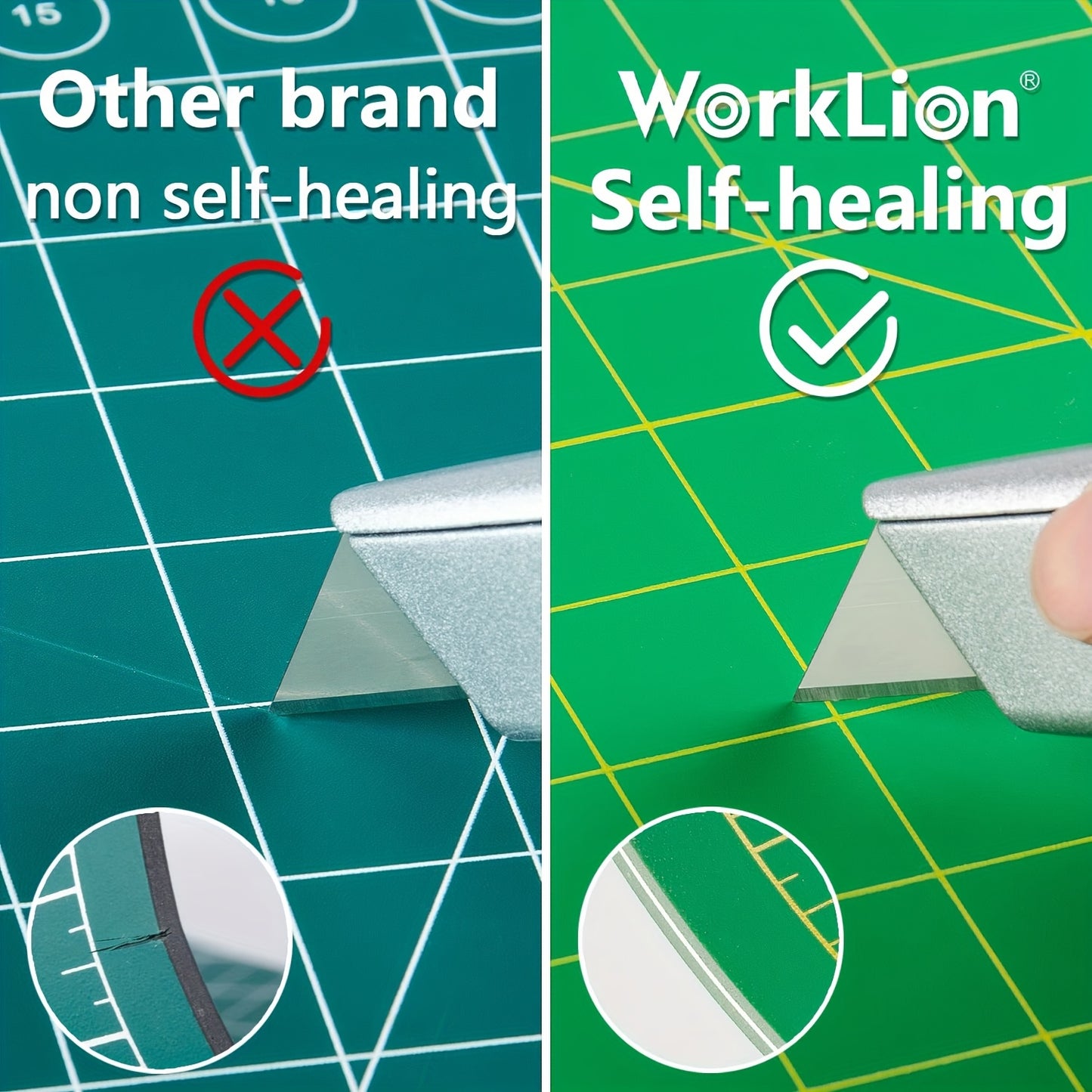 Self Healing Cutting Mat Double Sided PVC Non Slip Craft