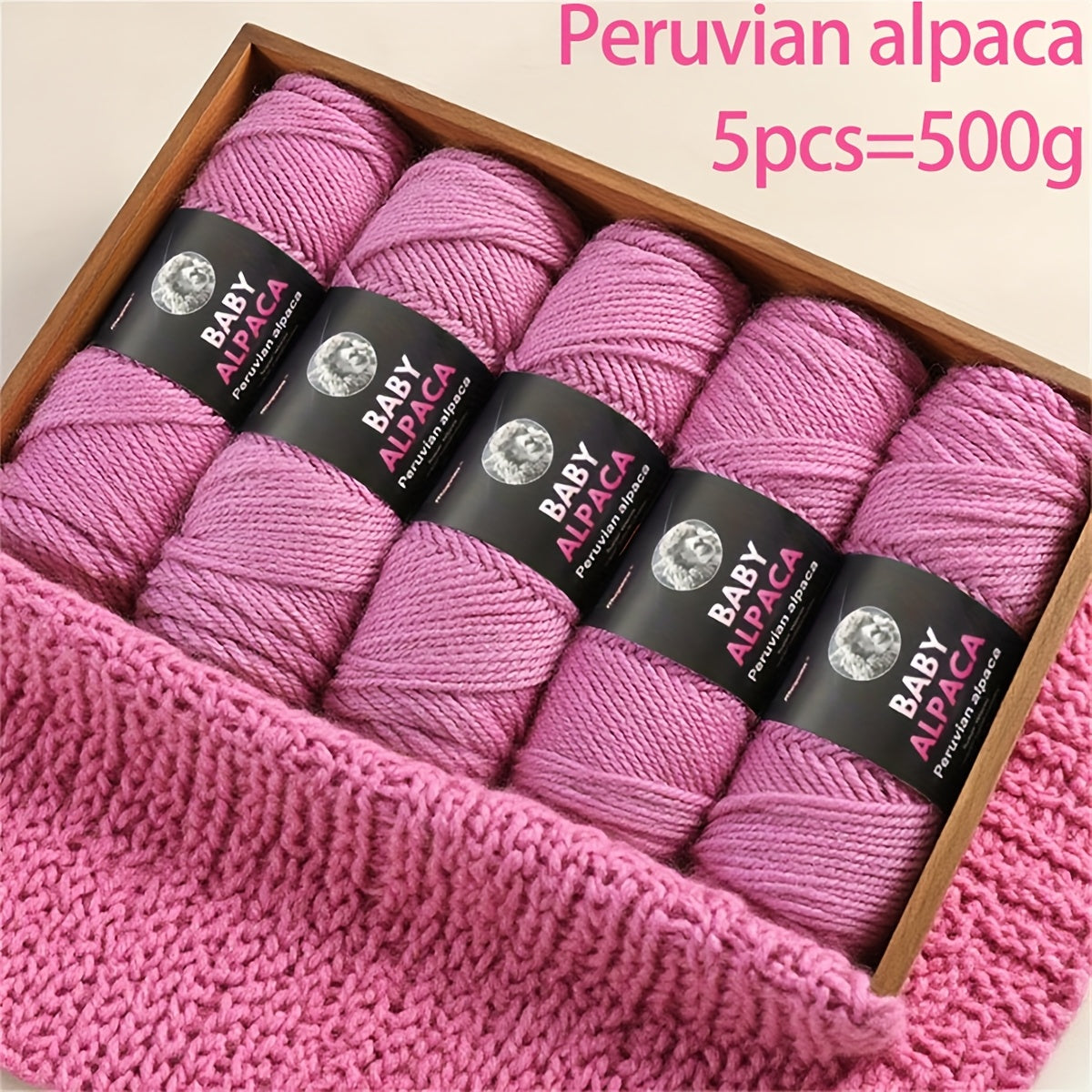 Alpaca Wool Yarn Ultra Soft and Warm for Knitting Projects