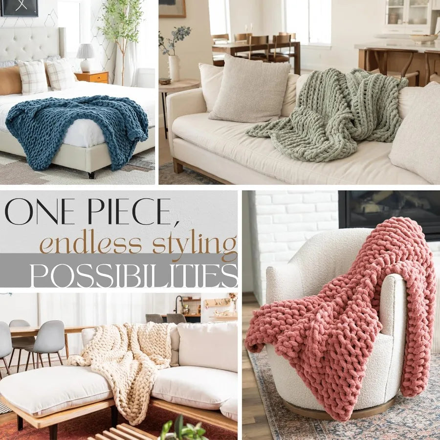 Knit Throw Blanket