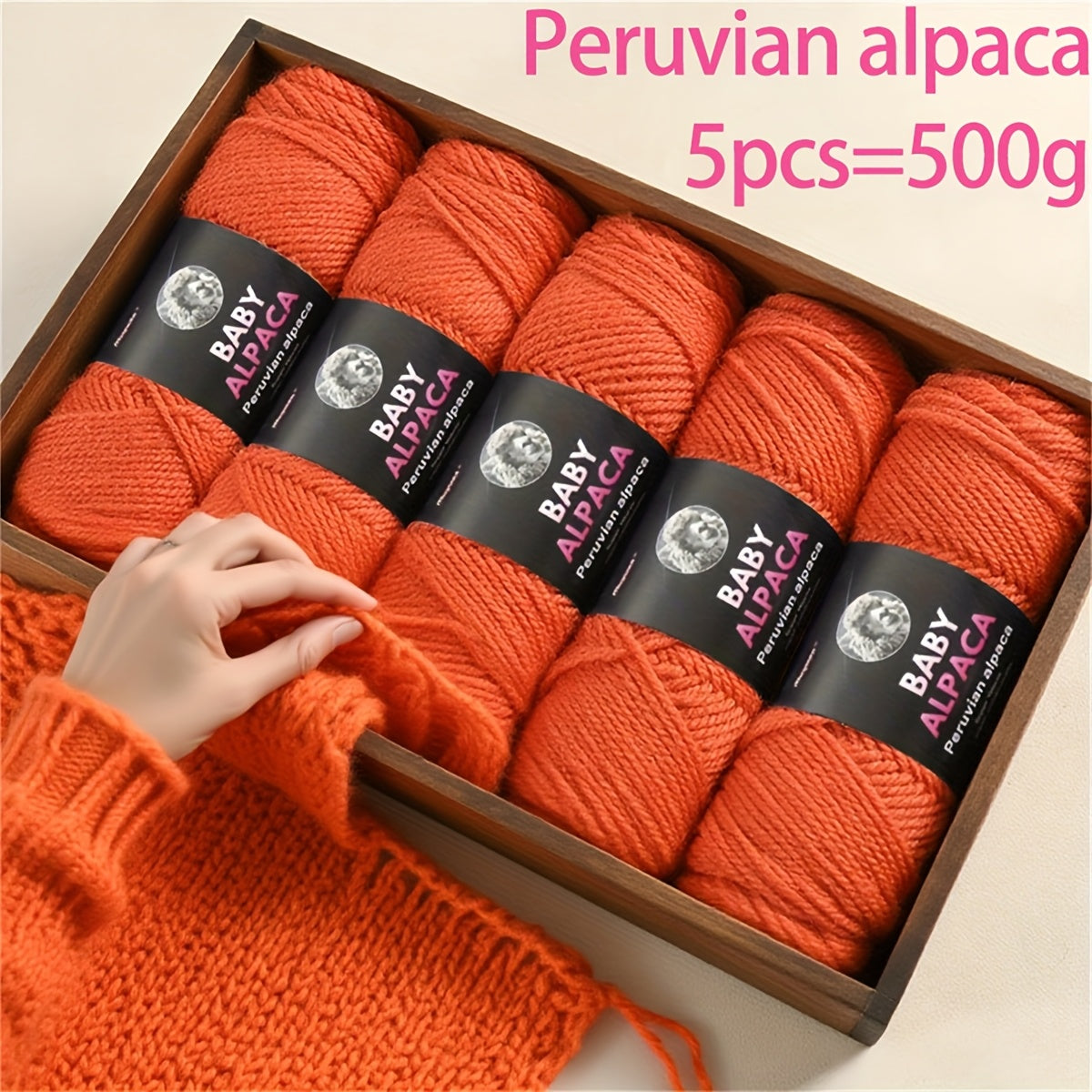 Alpaca Wool Yarn Ultra Soft and Warm for Knitting Projects