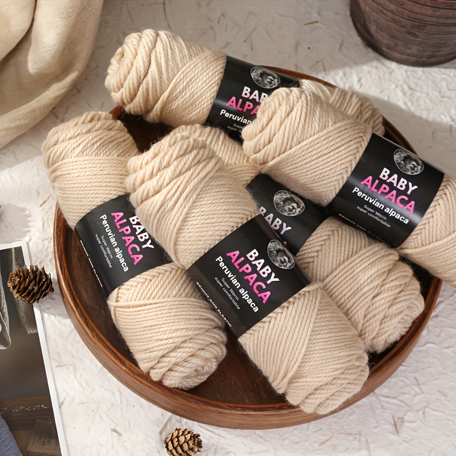 Alpaca Wool Yarn Ultra Soft and Warm for Knitting Projects