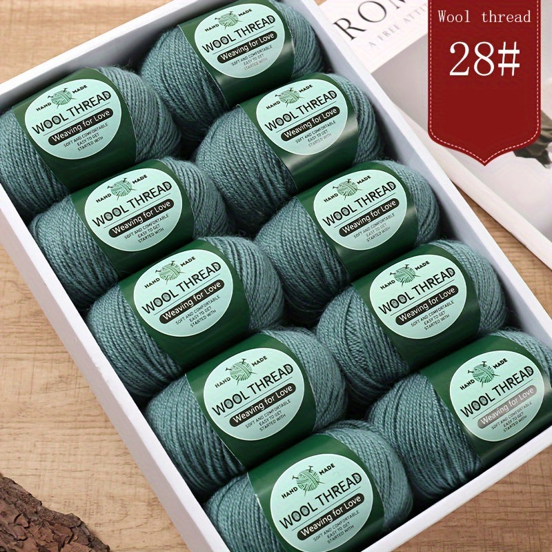 Australian Wool Yarn 10 Balls Pack For Knitting Crocheting