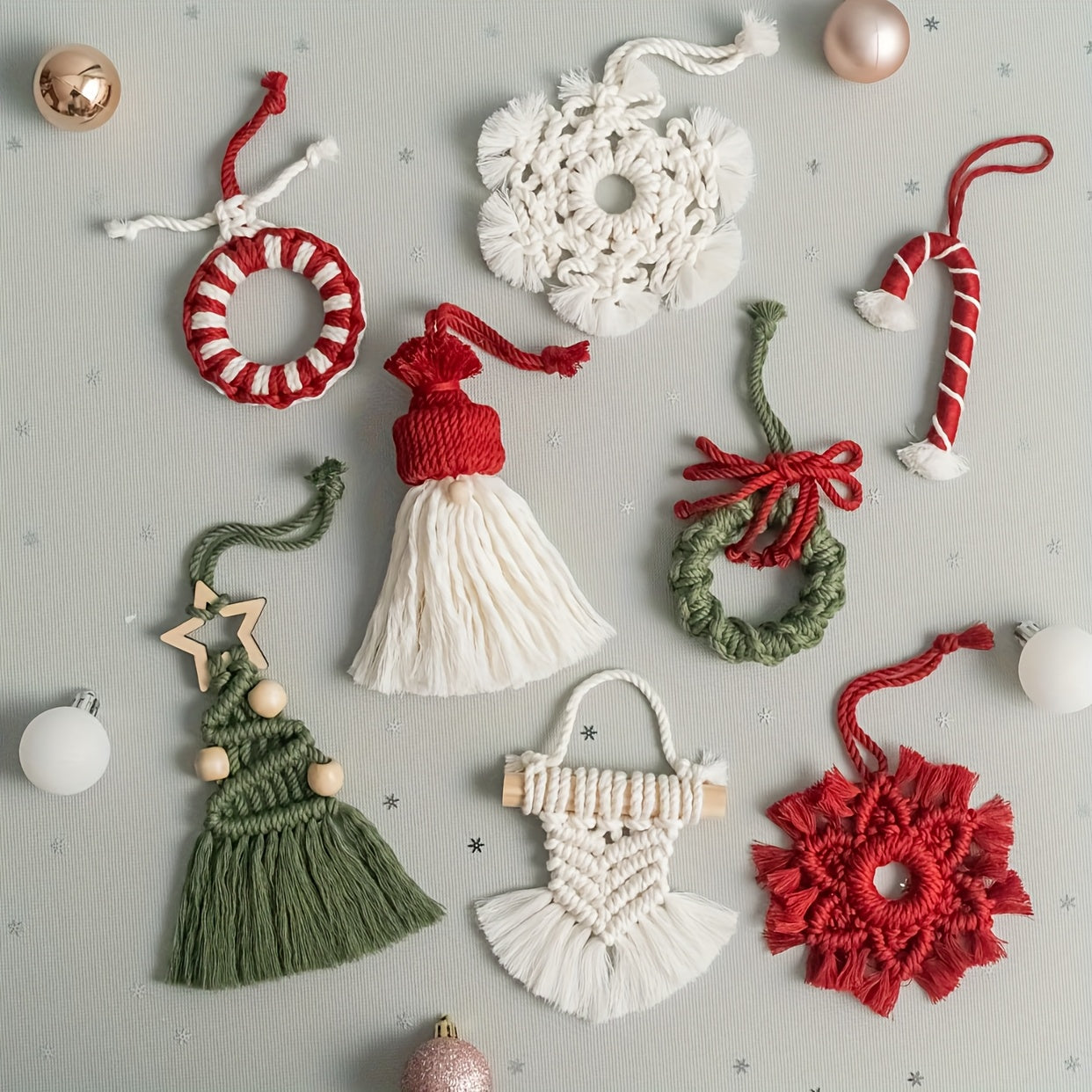 Macrame Gnome Ornaments Kit DIY Step By Step Guide