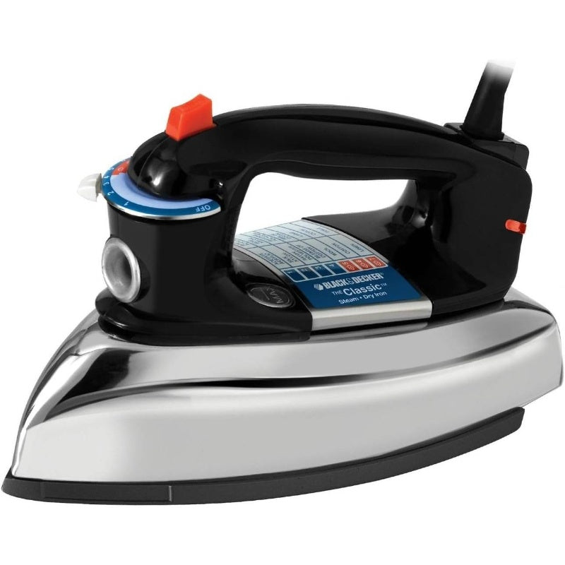 Classic Retro Steam Iron With Auto Shut Off For Delicates