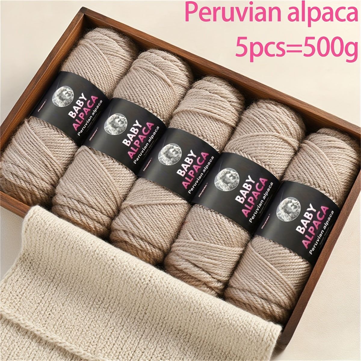 Alpaca Wool Yarn Ultra Soft and Warm for Knitting Projects