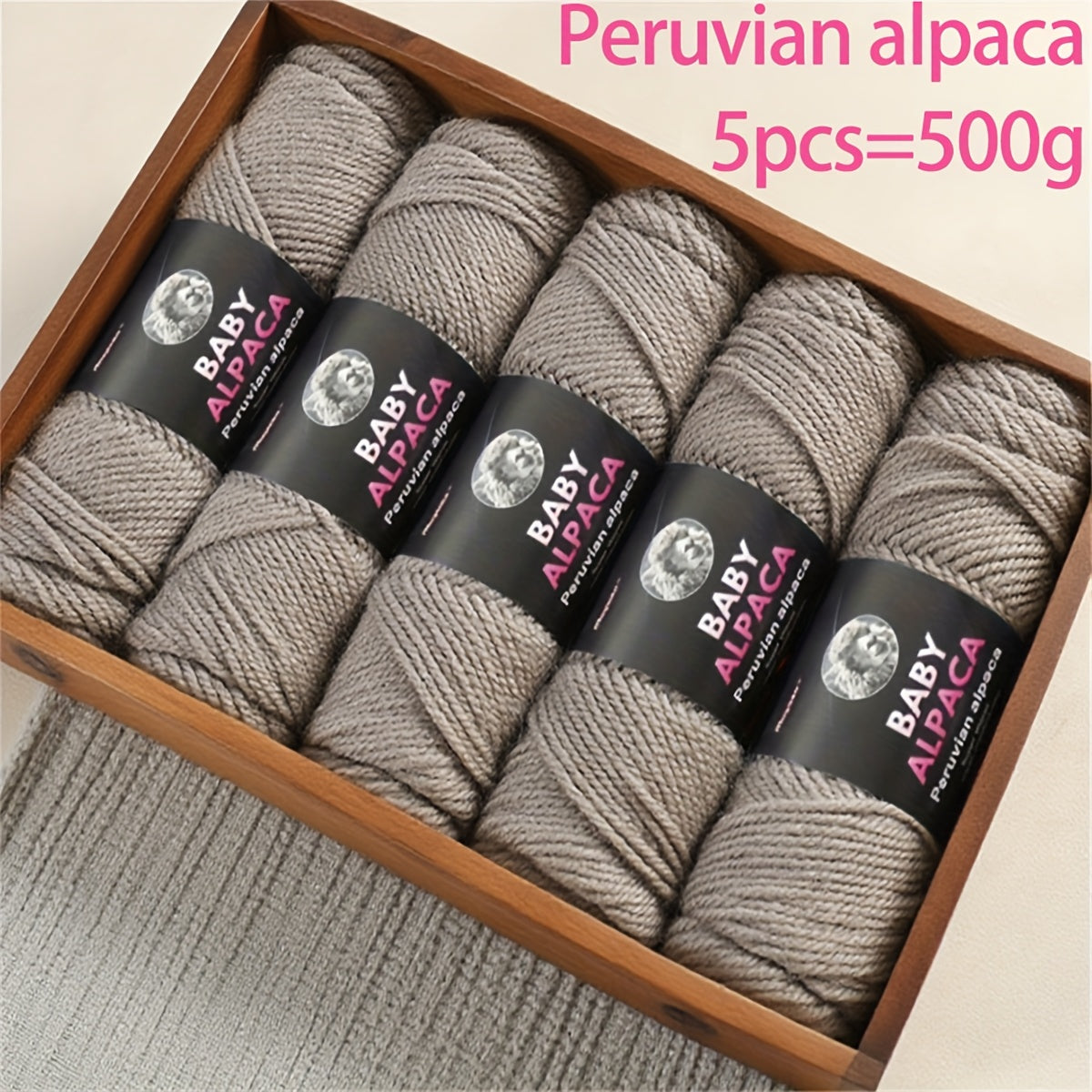 Alpaca Wool Yarn Ultra Soft and Warm for Knitting Projects