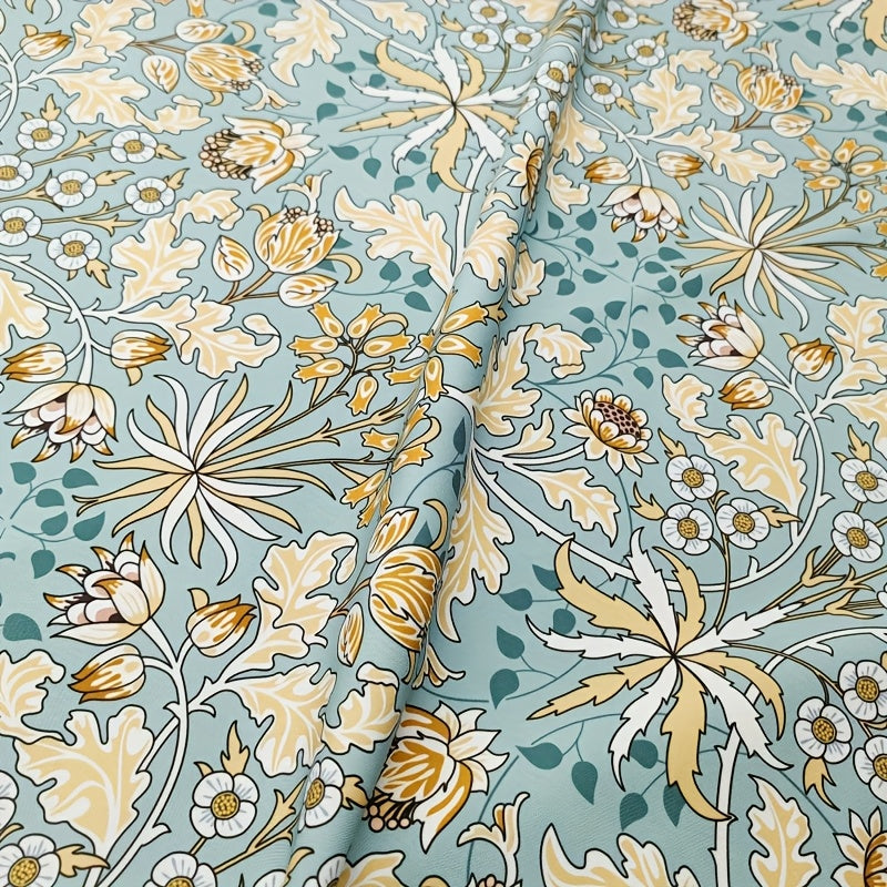 English Garden Digital Print Fabric Polyester Spandex