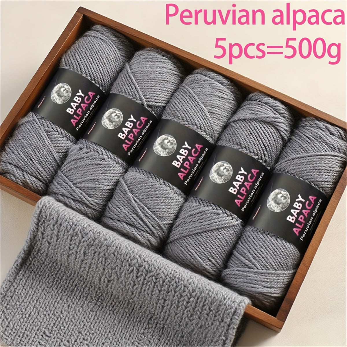Alpaca Wool Yarn Ultra Soft and Warm for Knitting Projects